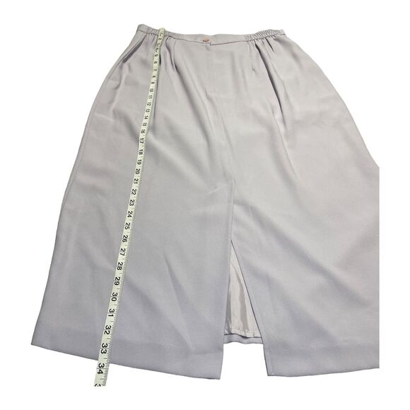 Lady Hazan A-Line Skirt Women 16 Lilac 100% Polyester Lined Classic Fit Pleated - Picture 6 of 7